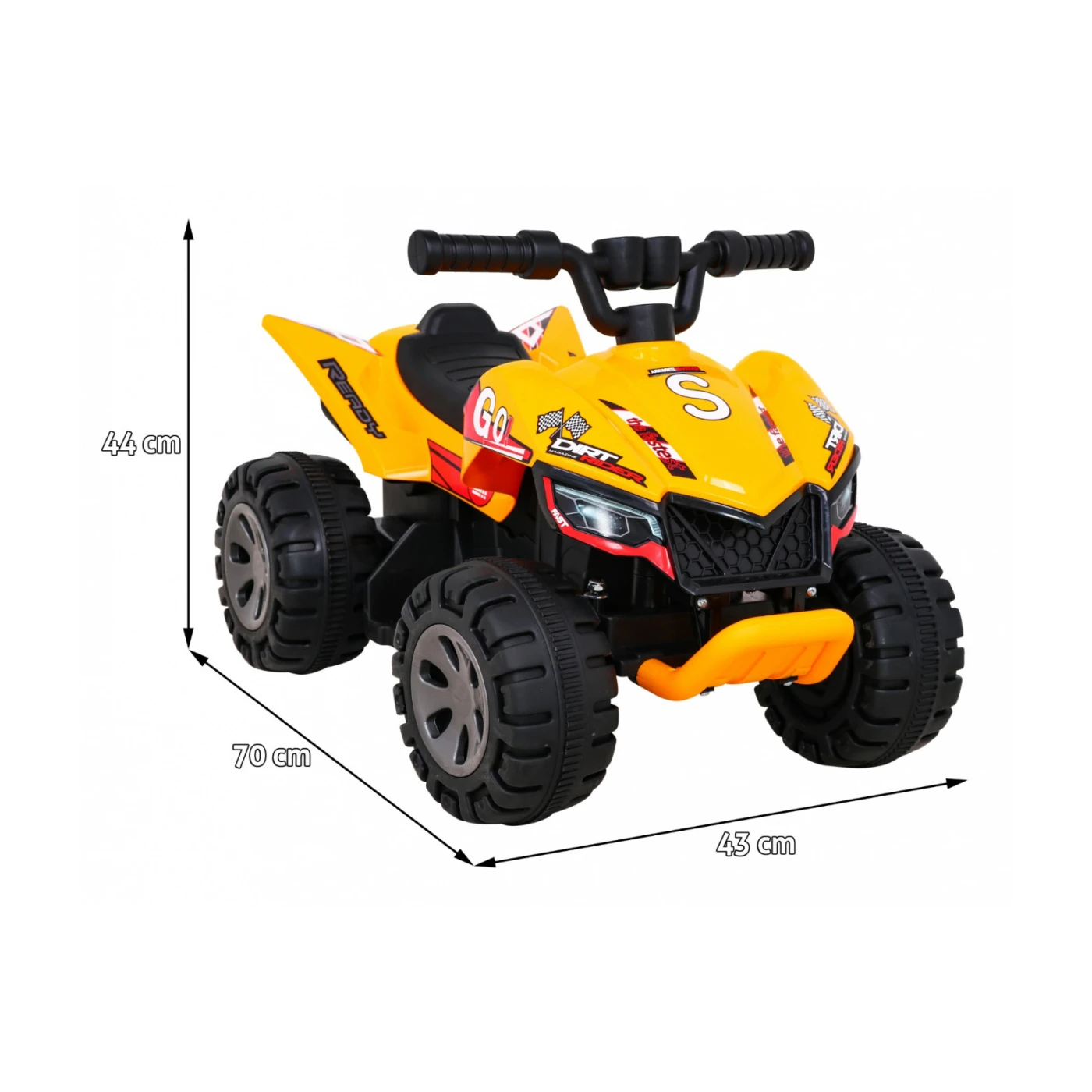 ATV Quad THE FASTEST 6V/4.5Ah 25W Galben [6]