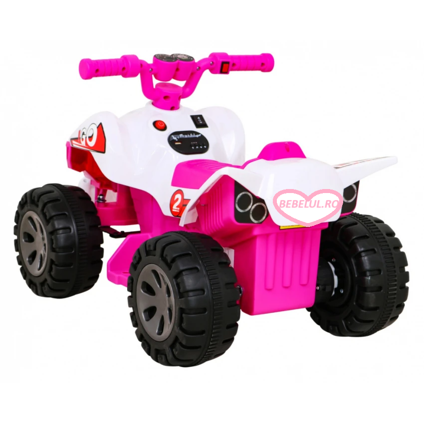 Quad electric The Fastest Roz – 25W, copii 3–6 ani [4]