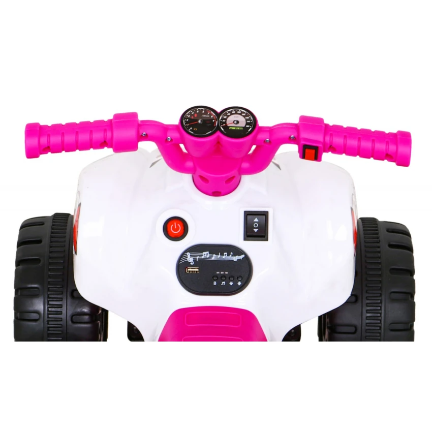 Quad electric The Fastest Roz – 25W, copii 3–6 ani [6]