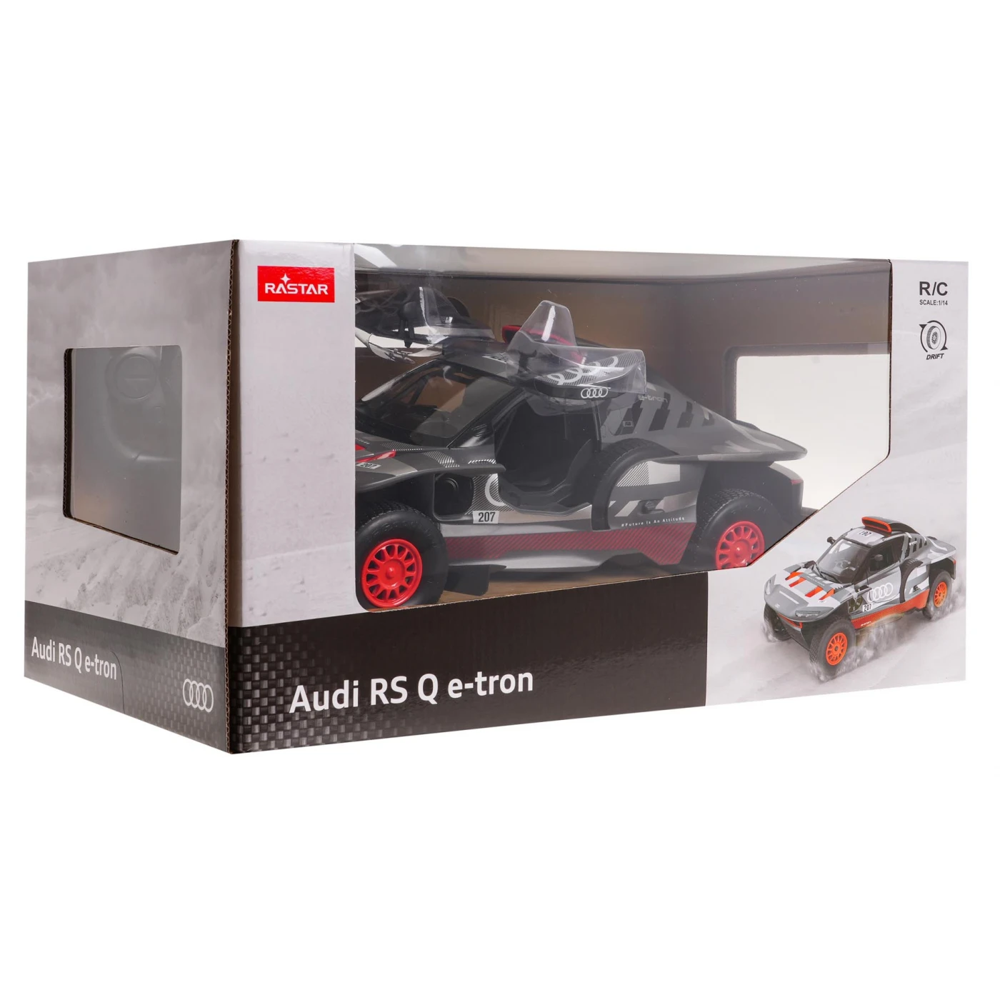 Mașină Audi RS Q e-tron RC cu telecomandă – scară 1:14, lumini LED, licență oficială Rastar [10]