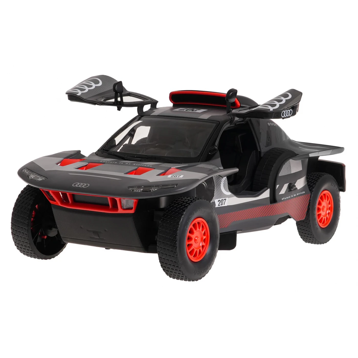 Mașină Audi RS Q e-tron RC cu telecomandă – scară 1:14, lumini LED, licență oficială Rastar [4]