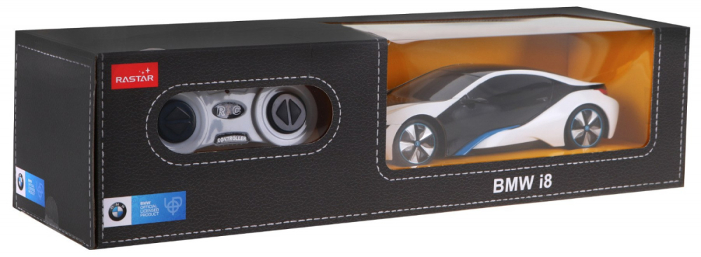 Masina cu Telecomanda R/C BMW i8 Alb 1:24 RASTAR [8]