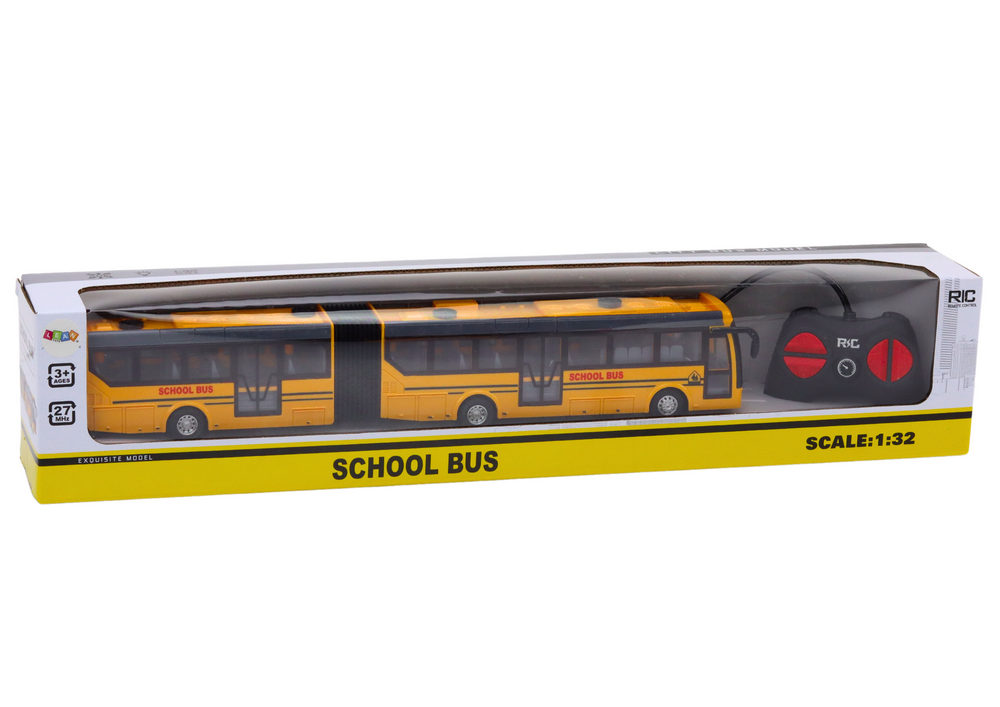 Autobuz cu telecomanda Scolar Articulat 1:32 Galben, 3 ani+ [6]