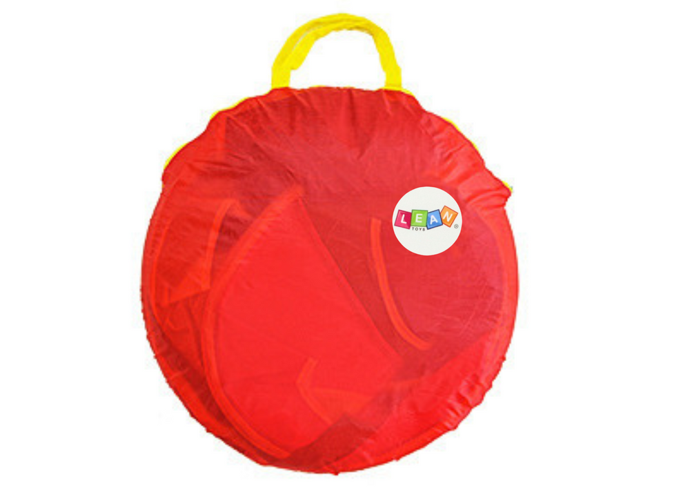 teren-joaca-copii-3in1-cort-iglu-tunel-piscina-cos-rosu-Bebelul [3]