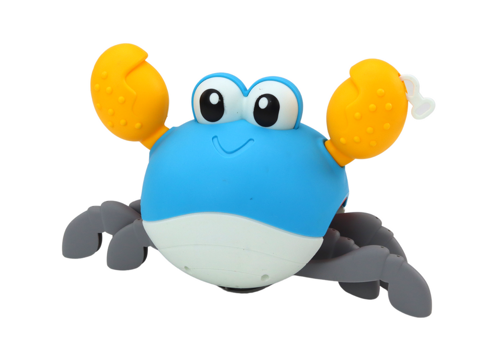 jucarie-baie-crab-arc-merge-inoata-albastru-galben-Bebelul [2]