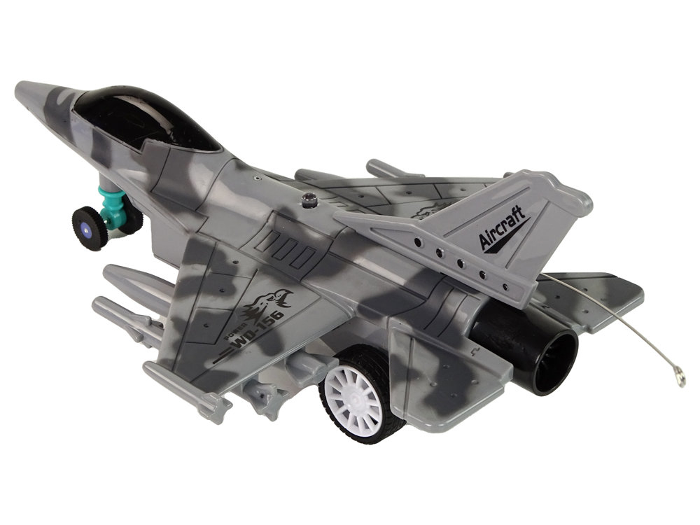 Avion cu telecomanda Military Jet Fighter gri cu lumini, 3 ani+ [5]