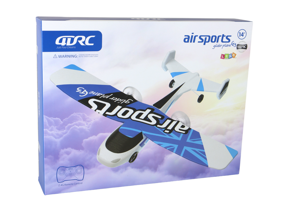 Avion cu telecomanda R/C 4D-G3 cu Lumini Alb-Albastru, 14 ani+ [4]