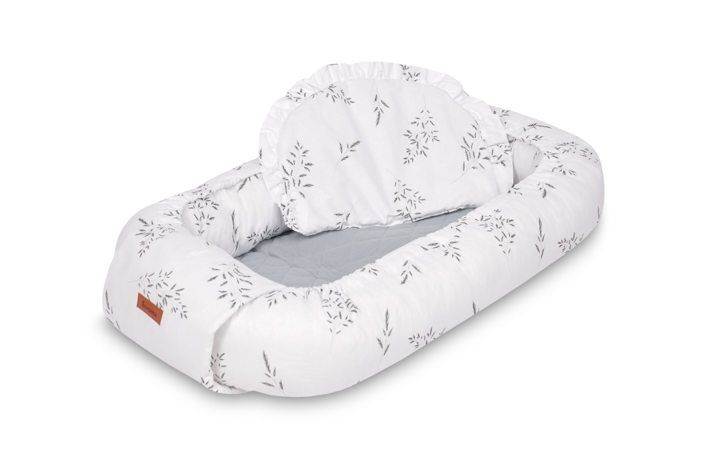 Baby Nest Muslin Branch Green 80x45 cm + Perna [2]