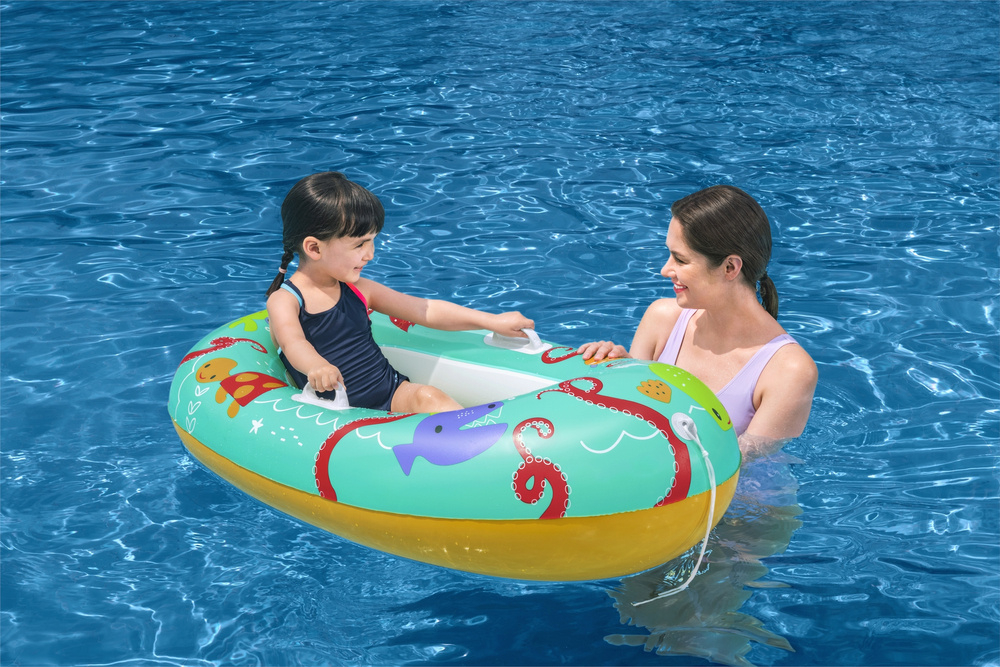 Barca gonflabila cu manere, Bestway, Tropical, 119 x 79 cm [1]