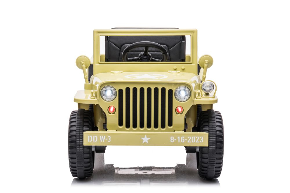 Mașinuță Electrică 4x4 JH-103 Khaki, Scaun Piele Ecologică [2]
