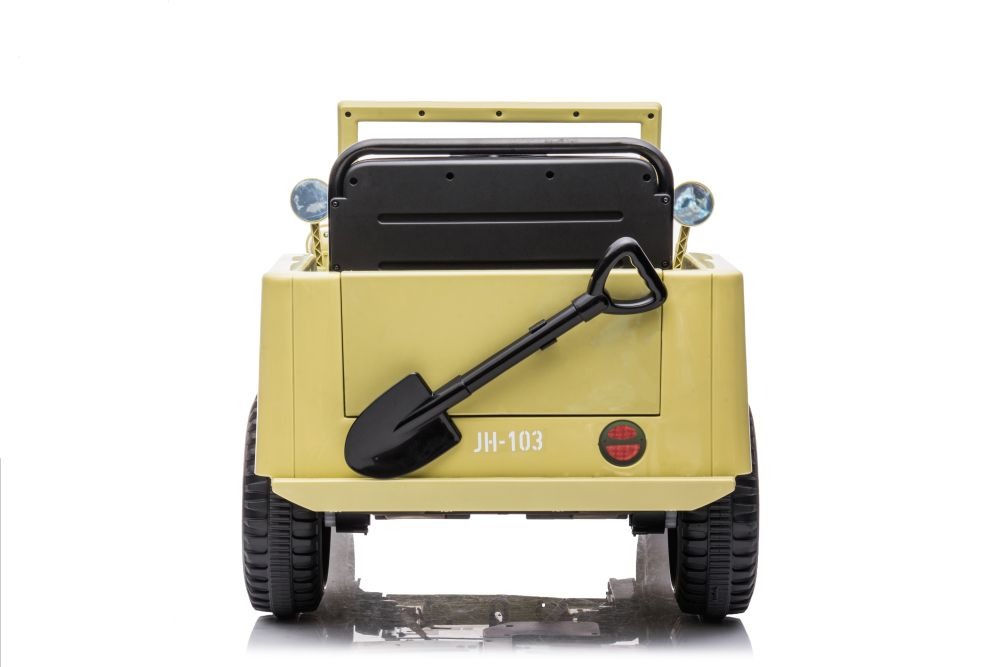 Mașinuță Electrică 4x4 JH-103 Khaki, Scaun Piele Ecologică [7]