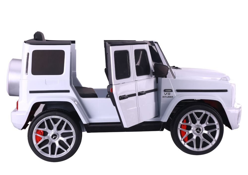 Mașinuță Electrică Mercedes G63 S306-1, Baterie 12V, Alb [9]