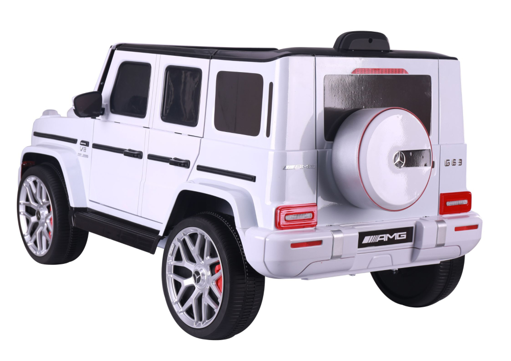 Mașinuță Electrică Mercedes G63 S306-1, Baterie 12V, Alb [6]
