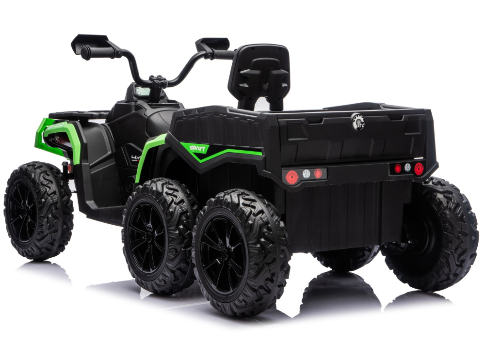 ATV Electric JC606 4x4, 6 Roți și Remorcă, Baterie 24V, Alb [3]