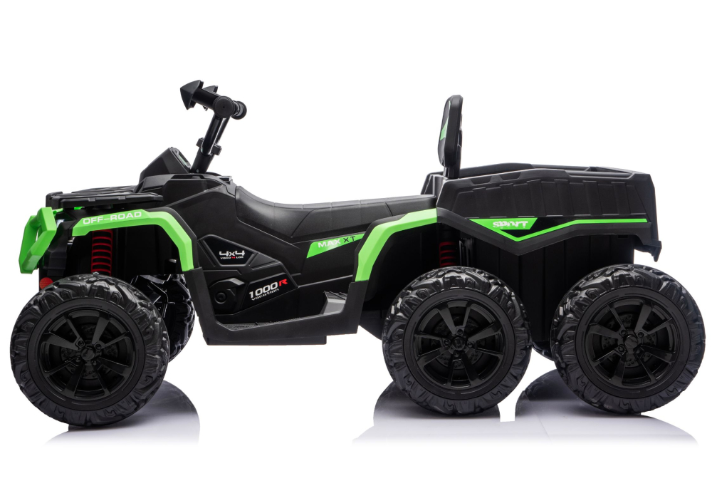 ATV Electric JC606 4x4, 6 Roți și Remorcă, Baterie 24V, Alb [5]
