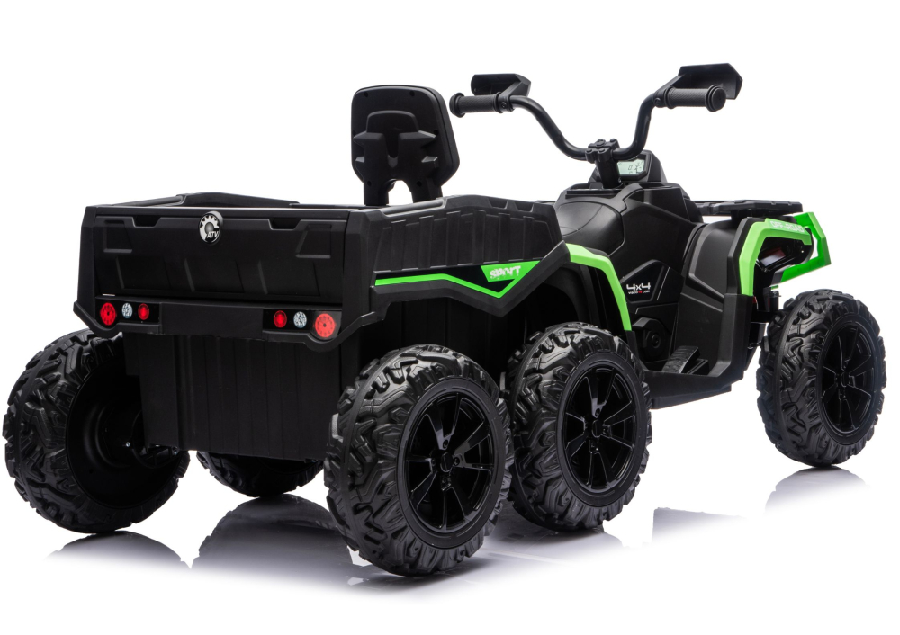ATV Electric JC606 4x4, 6 Roți și Remorcă, Baterie 24V, Alb [4]