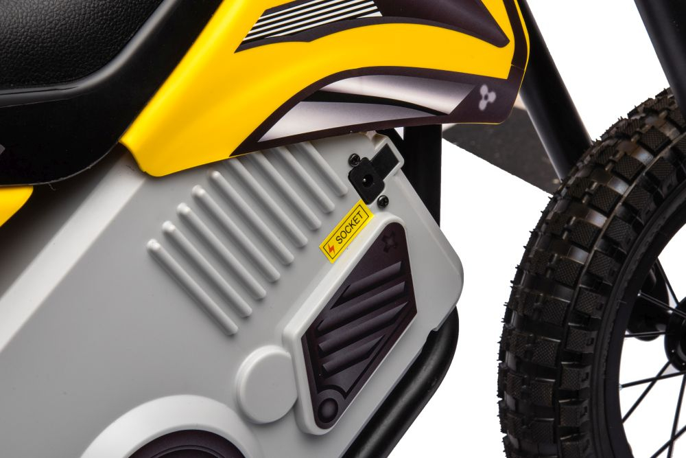 Motocicletă Cross cu Acumulator A9901 Galbenă pentru Copii [16]