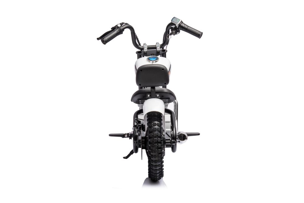 Motocicletă electrică A9902 Albă, 36V, motor 350W, roți pneumatice [5]