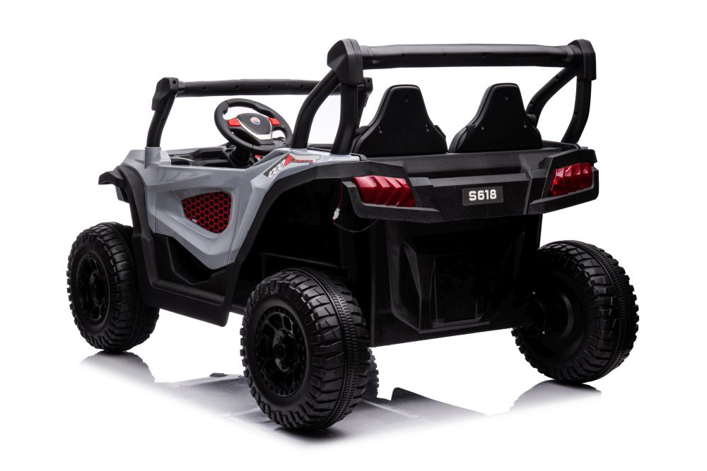 Mașinuță Electrică Off-Road S618 Gri, 4x4, Baterie 24V [3]