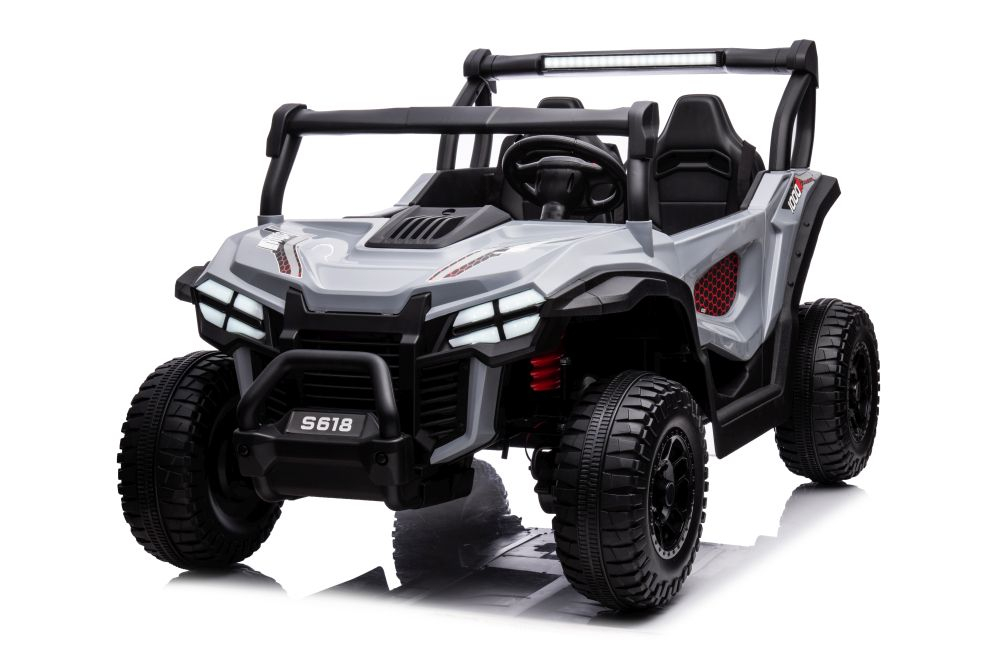 Mașinuță Electrică Off-Road S618 Gri, 4x4, Baterie 24V [6]
