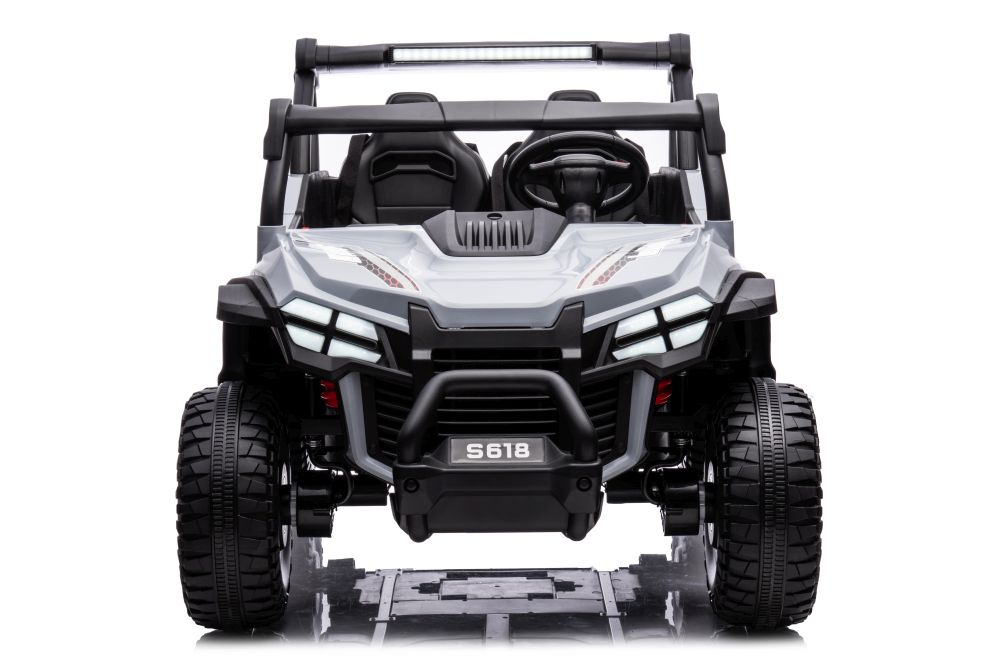 Mașinuță Electrică Off-Road S618 Gri, 4x4, Baterie 24V [7]