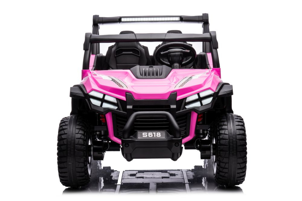 Mașinuță Electrică Off-Road S618 Roz, 4x4, Baterie 24V [6]