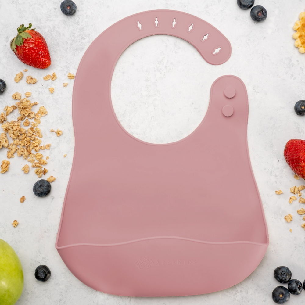 Baveta din silicon, AppeKids - Roz [1]