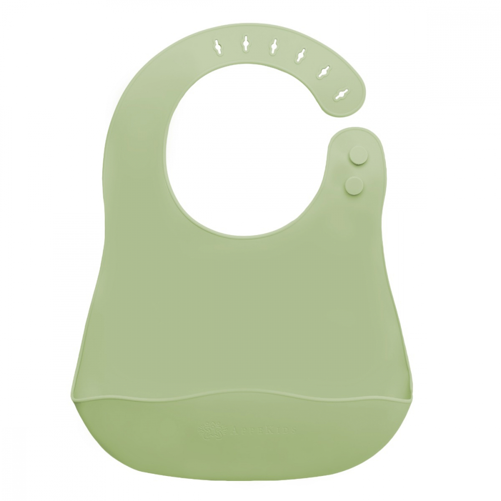 Baveta din silicon, AppeKids - Verde [4]