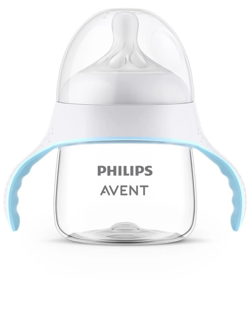 Biberon cu manere 150 ml Philips Avent Natural SCF263/61, Alb [5]