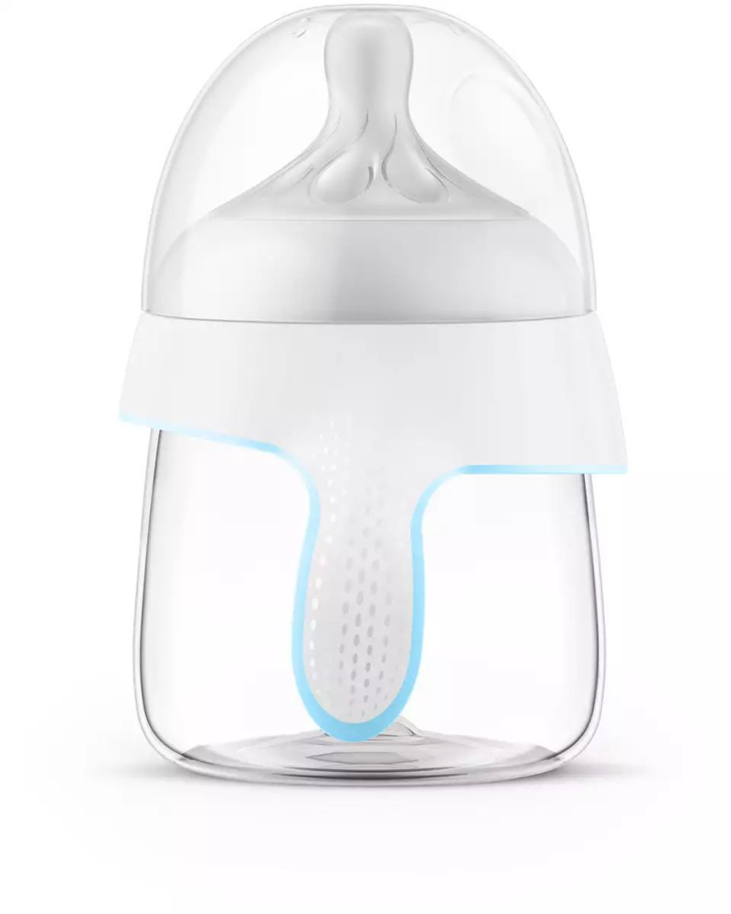 Biberon cu manere 150 ml Philips Avent Natural SCF263/61, Alb [3]