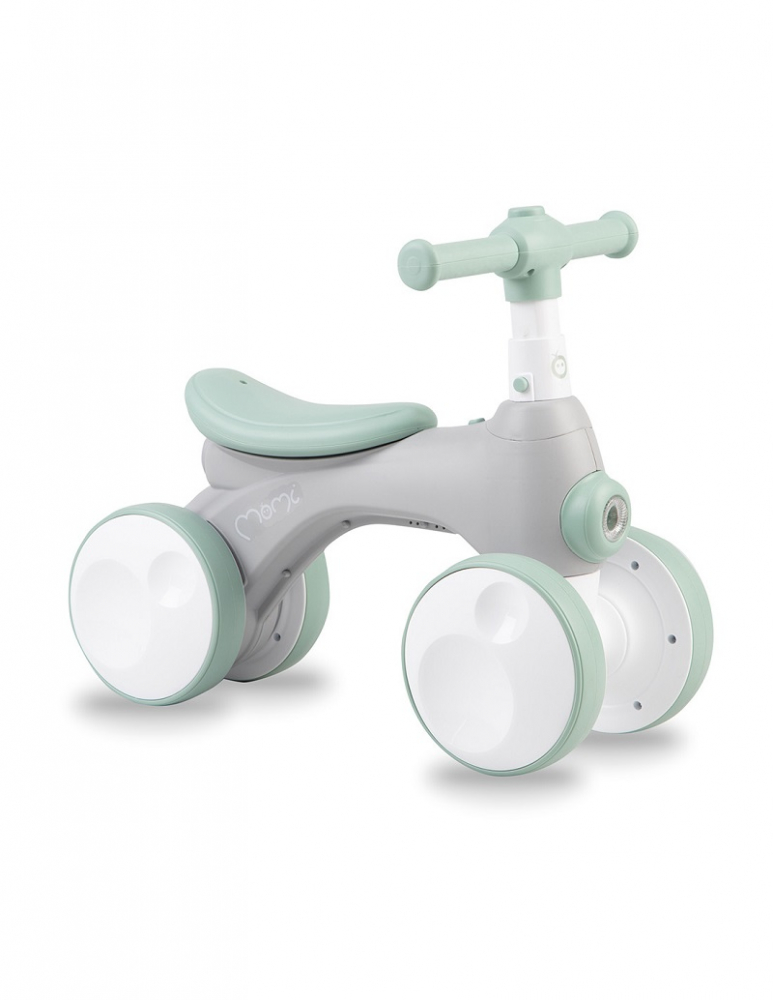 Bicicleta cu lumini, sunet si difuzor de balonase, Momi Tobis - Gri - BEBELUL [1]