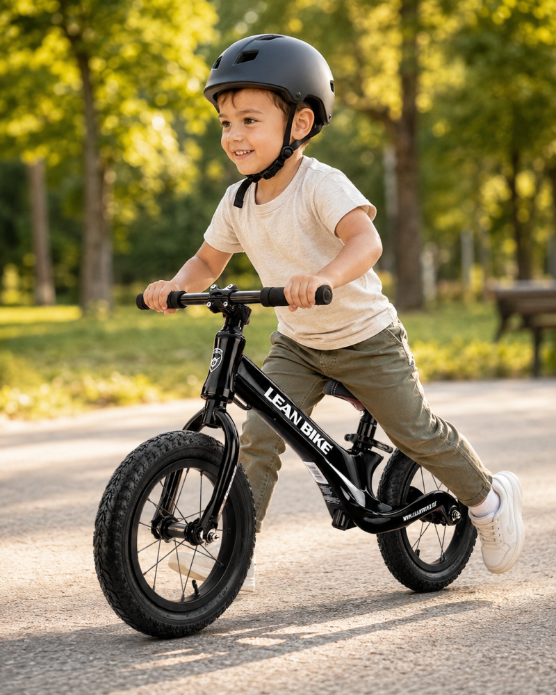 Bicicleta fara pedale MAGNEZIO RS cadru usor din magneziu negru 3-6 ani [8]