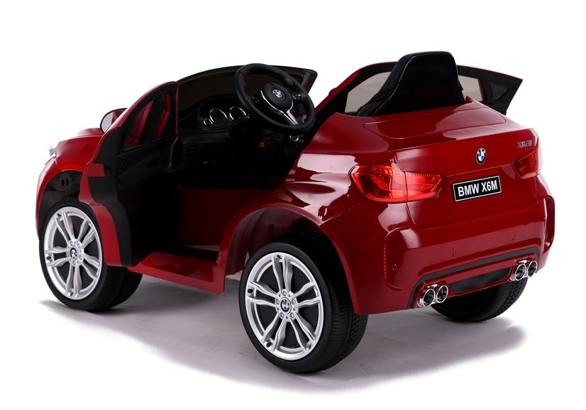 Mașină electrică BMW X6M, Roșu Lacuit, 2x45W, Baterie 12V [5]