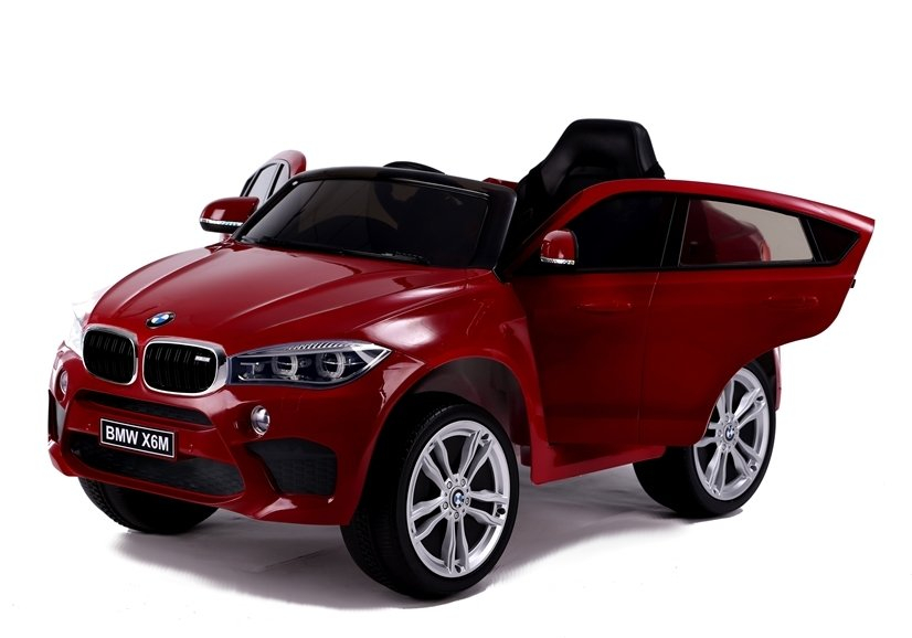 Mașină electrică BMW X6M, Roșu Lacuit, 2x45W, Baterie 12V [3]
