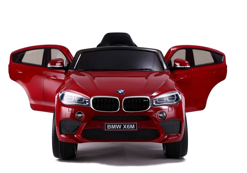 Mașină electrică BMW X6M, Roșu Lacuit, 2x45W, Baterie 12V [6]