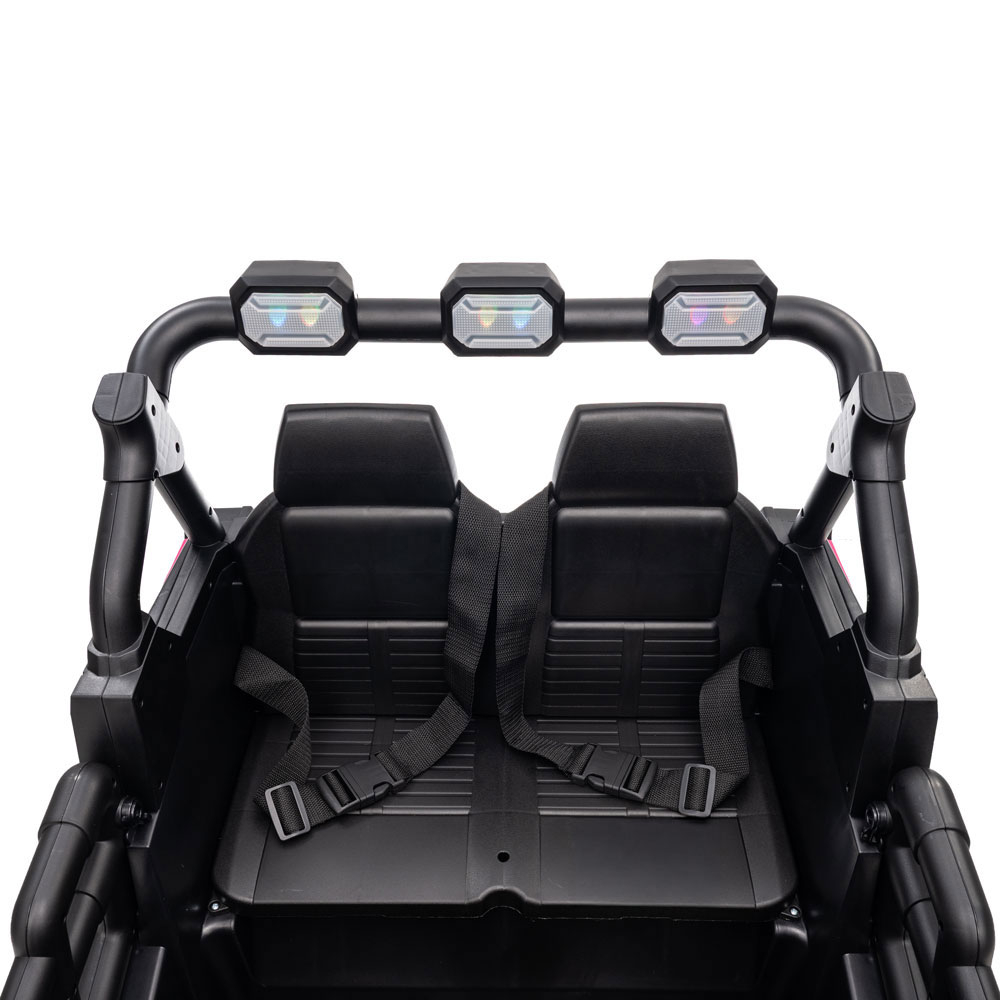 Buggy electric copii, cu telecomanda BBH-056 – 2 locuri, 12V, roti EVA - Negru [6]