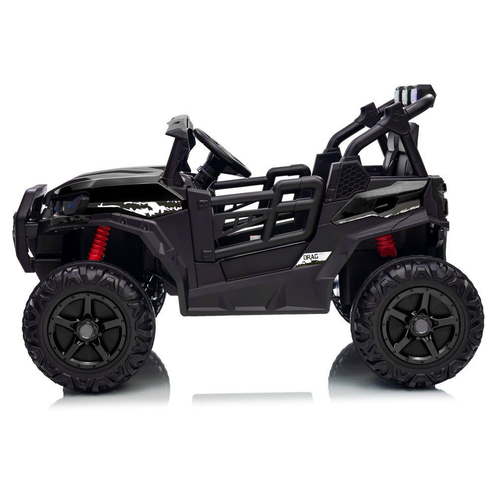 Buggy electric copii, cu telecomanda BBH-056 – 2 locuri, 12V, roti EVA - Negru [2]