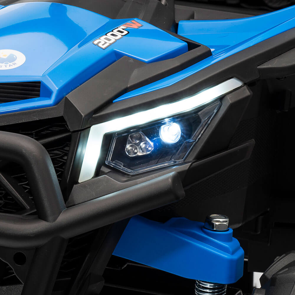 Buggy UTV electric copii XMX631 Mini – 2 Motoare 12V, Roți EVA, Bluetooth, Scaun Piele ECO [6]