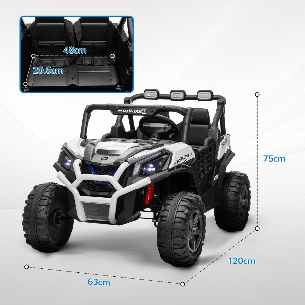 Buggy XXL UTV electric copii 4x4 cu doua locuri si telecomanda [4]