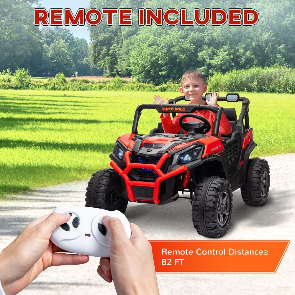 Buggy XXL UTV electric copii 4x4 cu doua locuri si telecomanda [17]