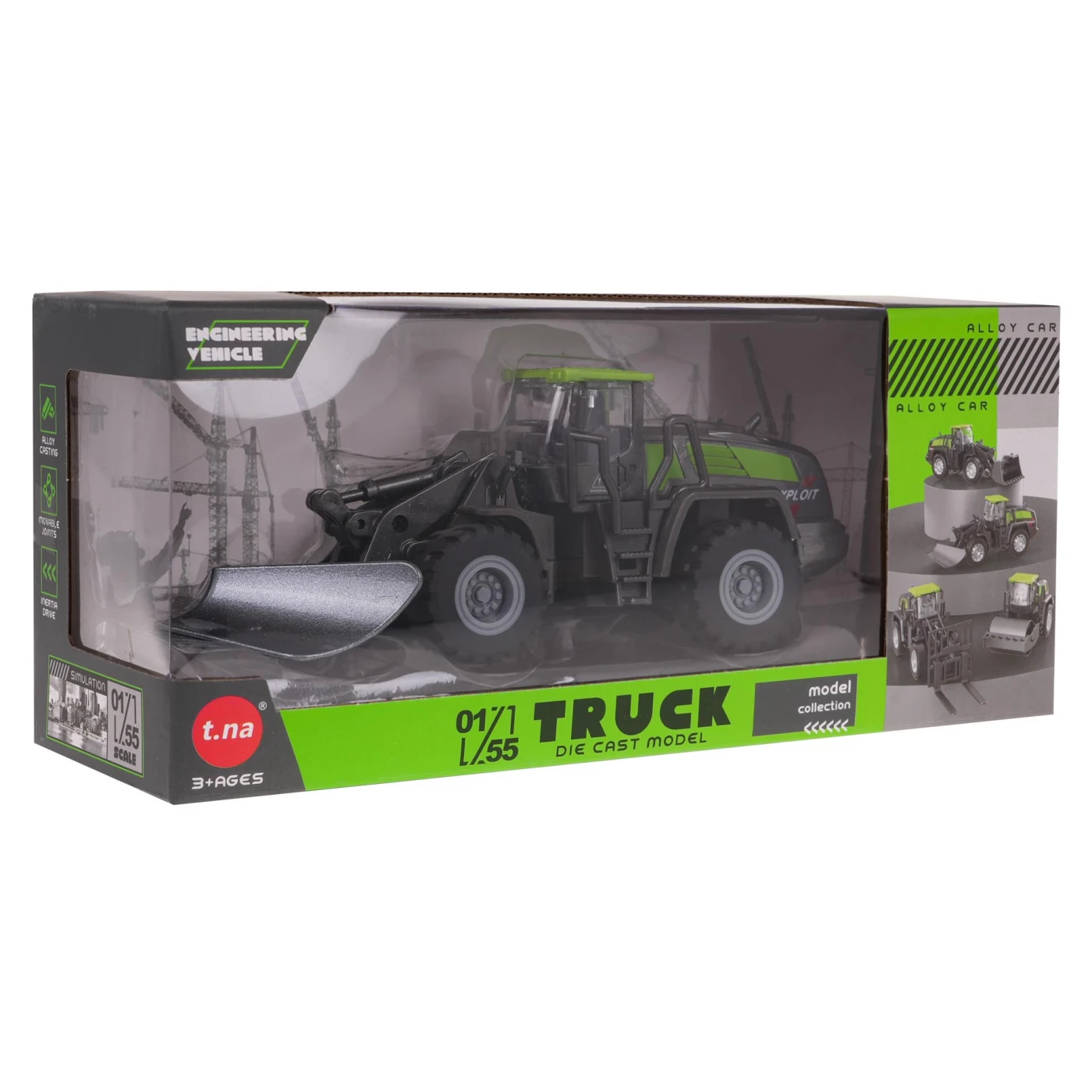 Buldozer metalic cu piese mobile pentru copii 3 ani+ [6]