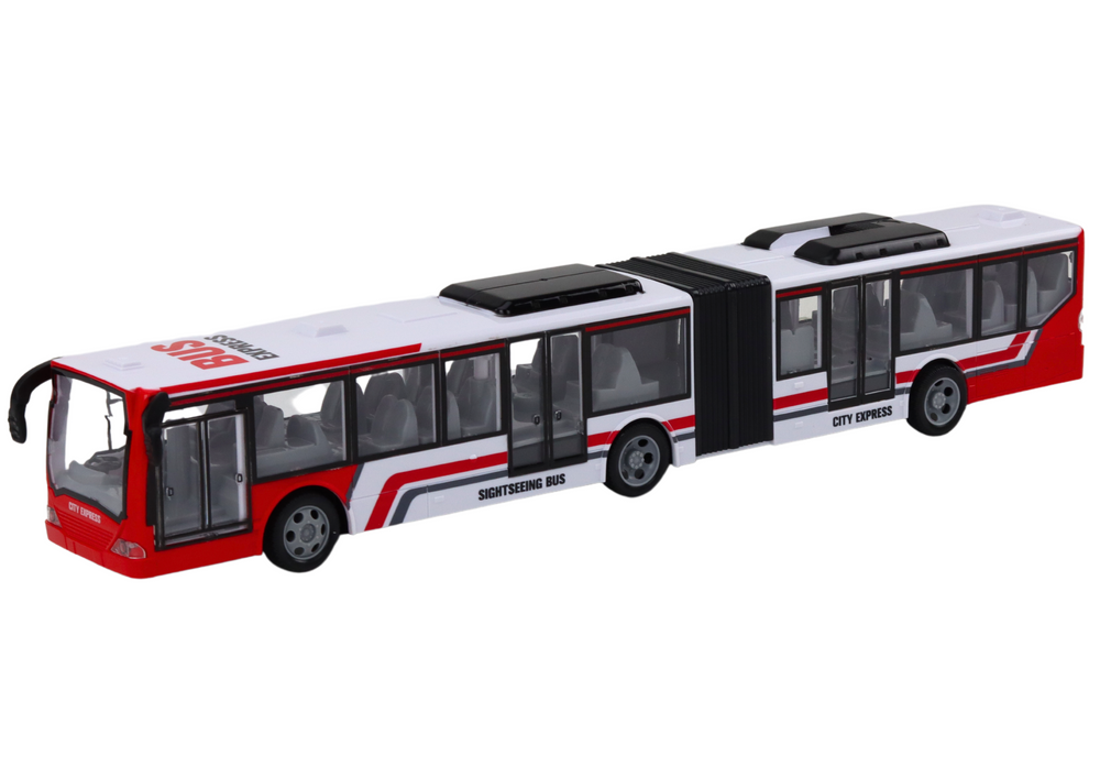 Bus cu telecomanda City Bus Rosu si Alb, 3 ani+ [2]