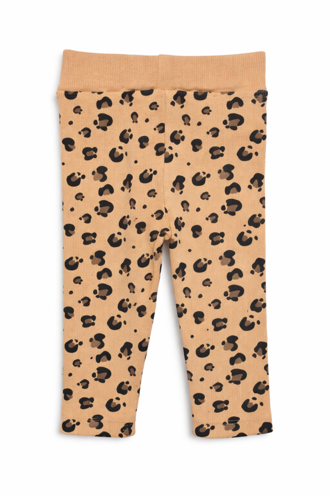 Set fetite 3 piese cu geaca denim body si pantaloni animal print Murat [2]