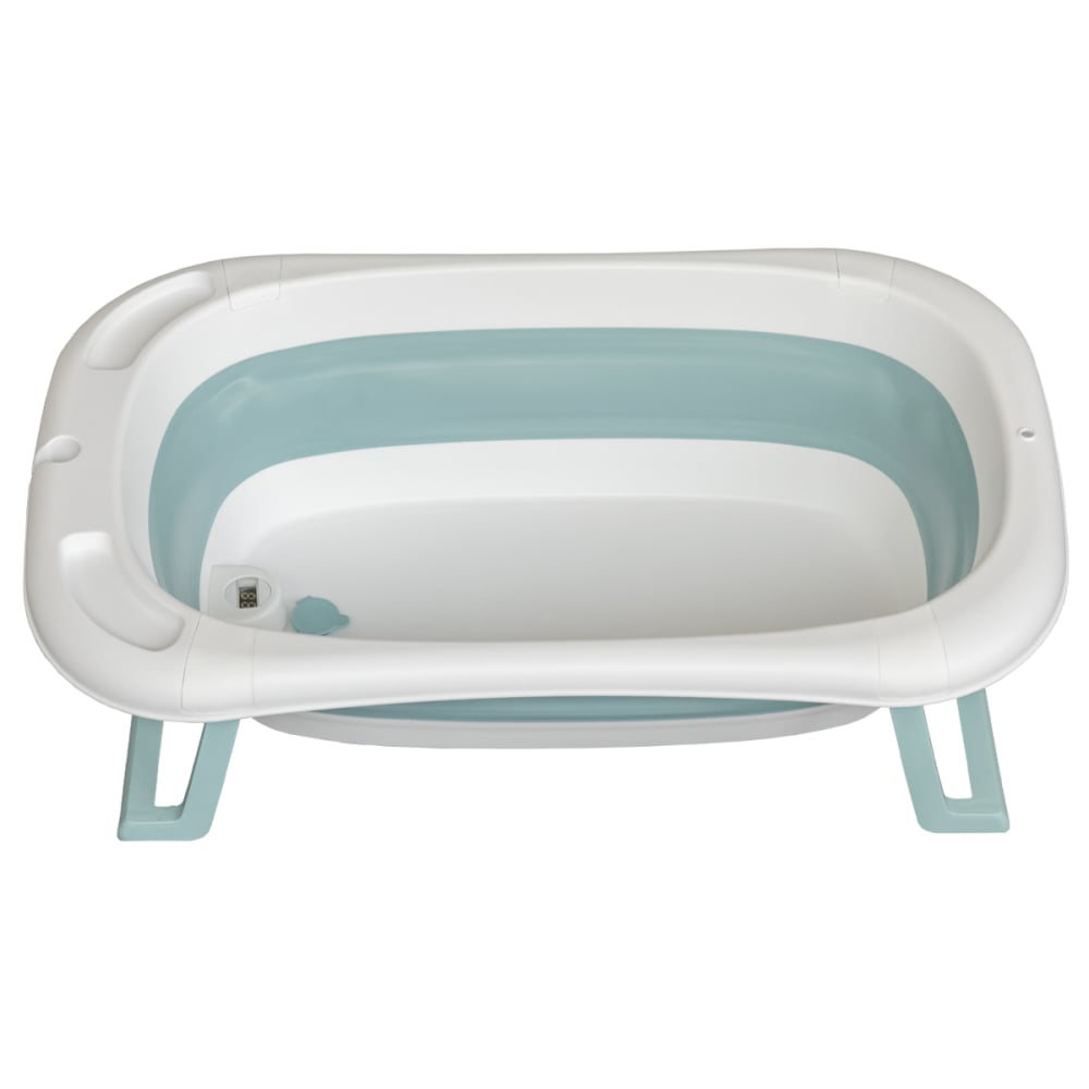 Cadita Pliabila pentru Bebelusi cu Perna si Termometru Digital – Albastru [3]