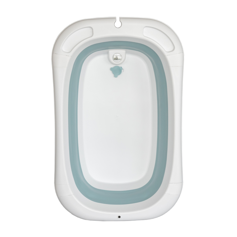 Cadita Pliabila pentru Bebelusi cu Perna si Termometru Digital – Albastru [4]