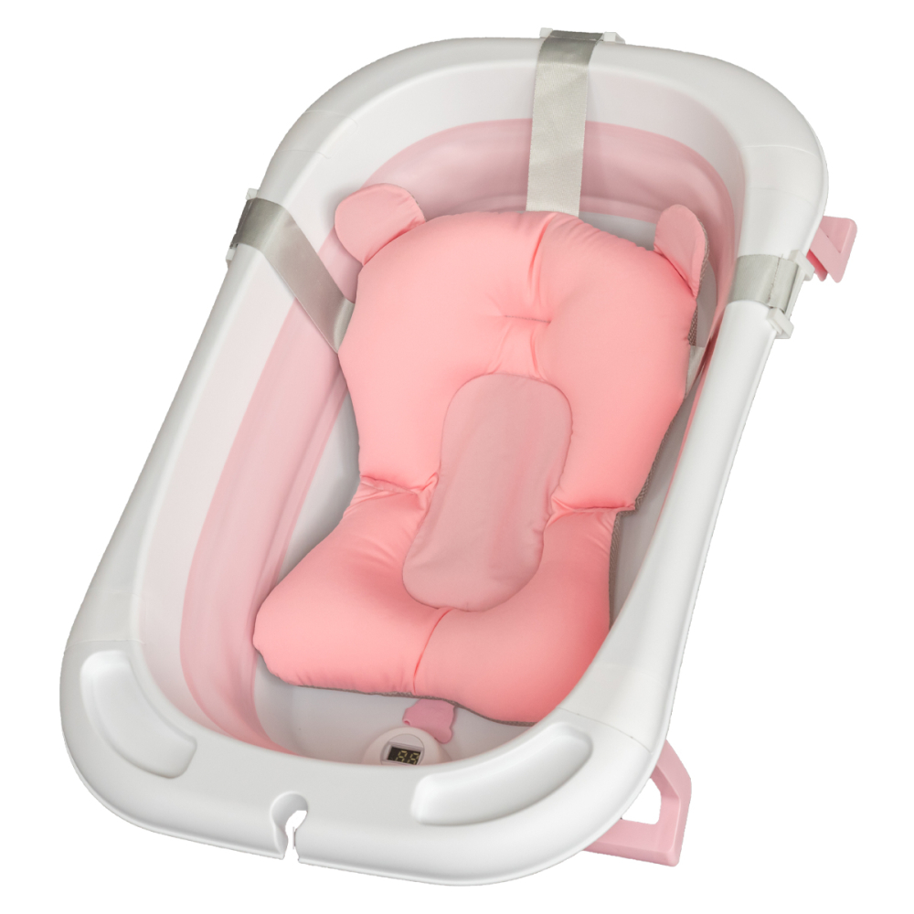 Cadita Pliabila pentru Bebelusi cu Perna si Termometru Digital – Girl [2]