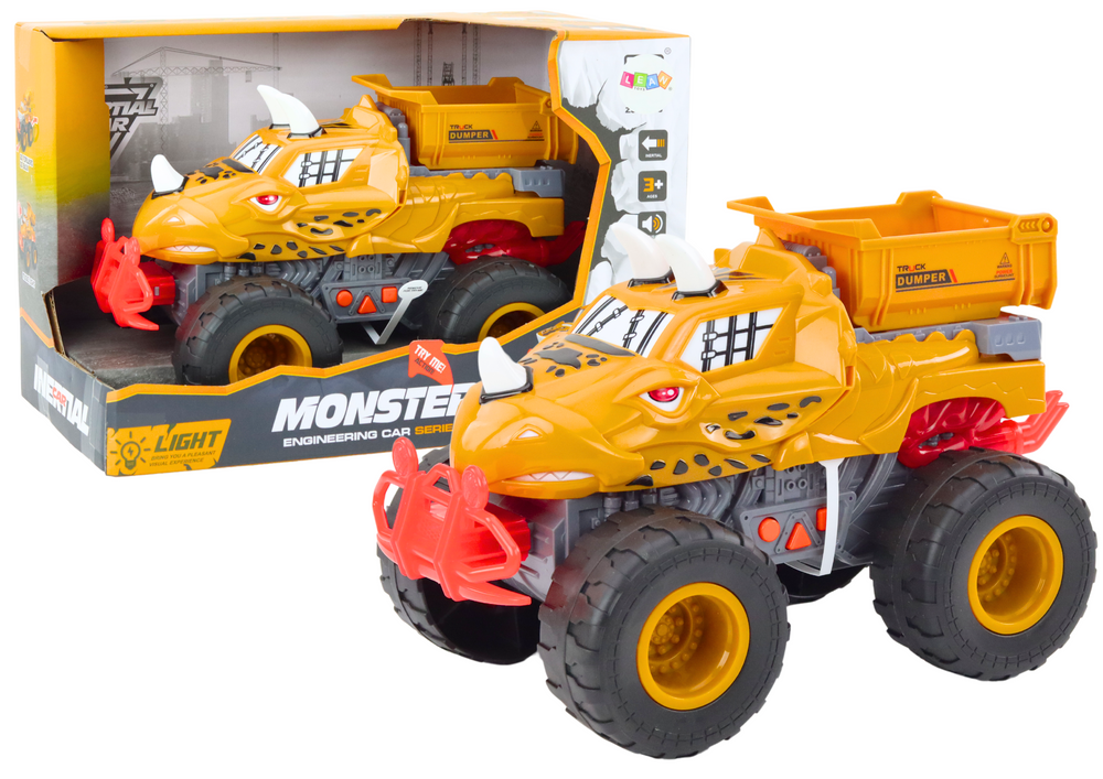 masina-off-road-portocalie-dinozaur-basculanta-drive-frecare-Bebelul [2]