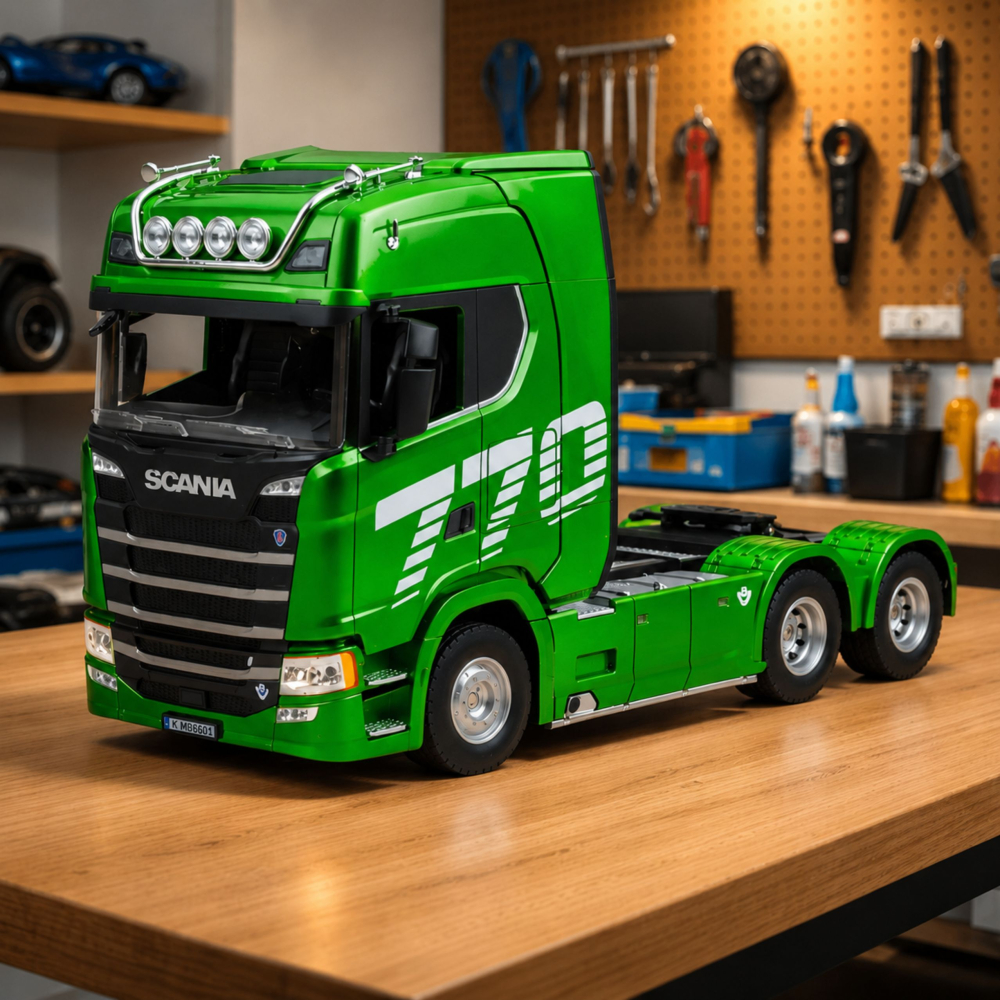 Camion cu telecomanda Scania Truck Huina 1:18, 8 ani+ [3]