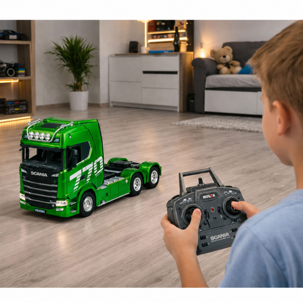 Camion cu telecomanda Scania Truck Huina 1:18, 8 ani+ [5]