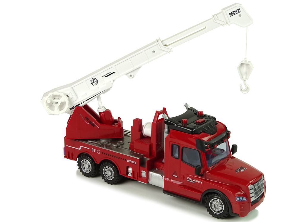 Camion de pompieri cu telecomanda 2.4G lumini si sunete, 6 ani+ [4]